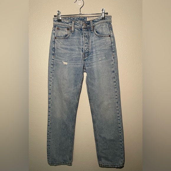 Rag & Bone Light Blue Straight Leg Jeans (Size 23) - Picture 2 of 7